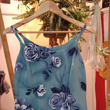 Load image into Gallery viewer, Blue Floral Dress - Size 12
