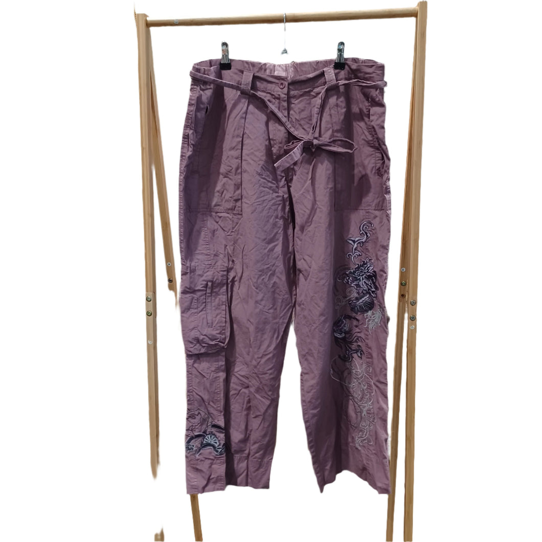 Purple Cargo Pants - Size 36