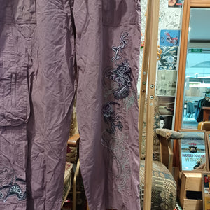 Purple Cargo Pants - Size 36