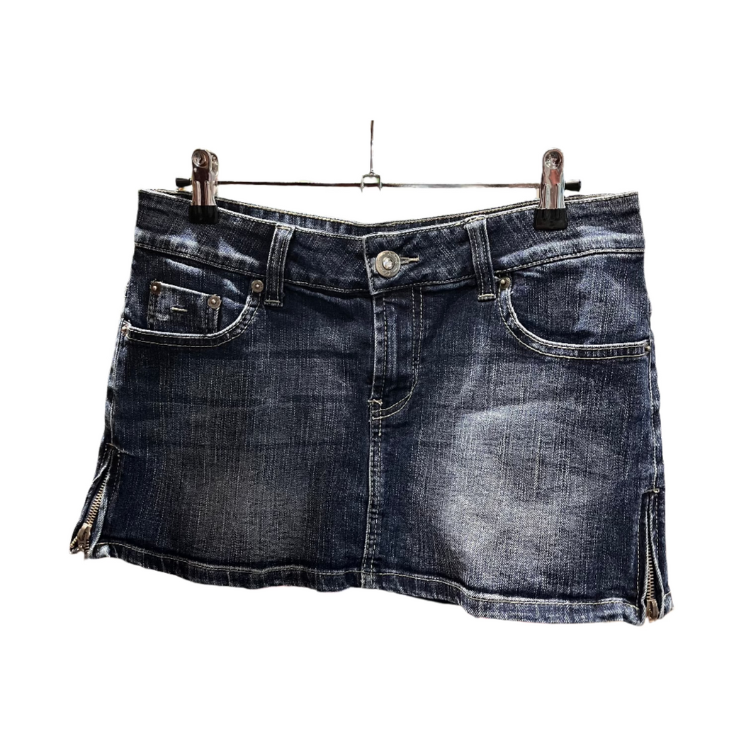 Denim Micro Skirt - Size 10